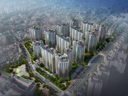 힐스테이트 백련산 4차 조감도. 사진= 현대건설 제공